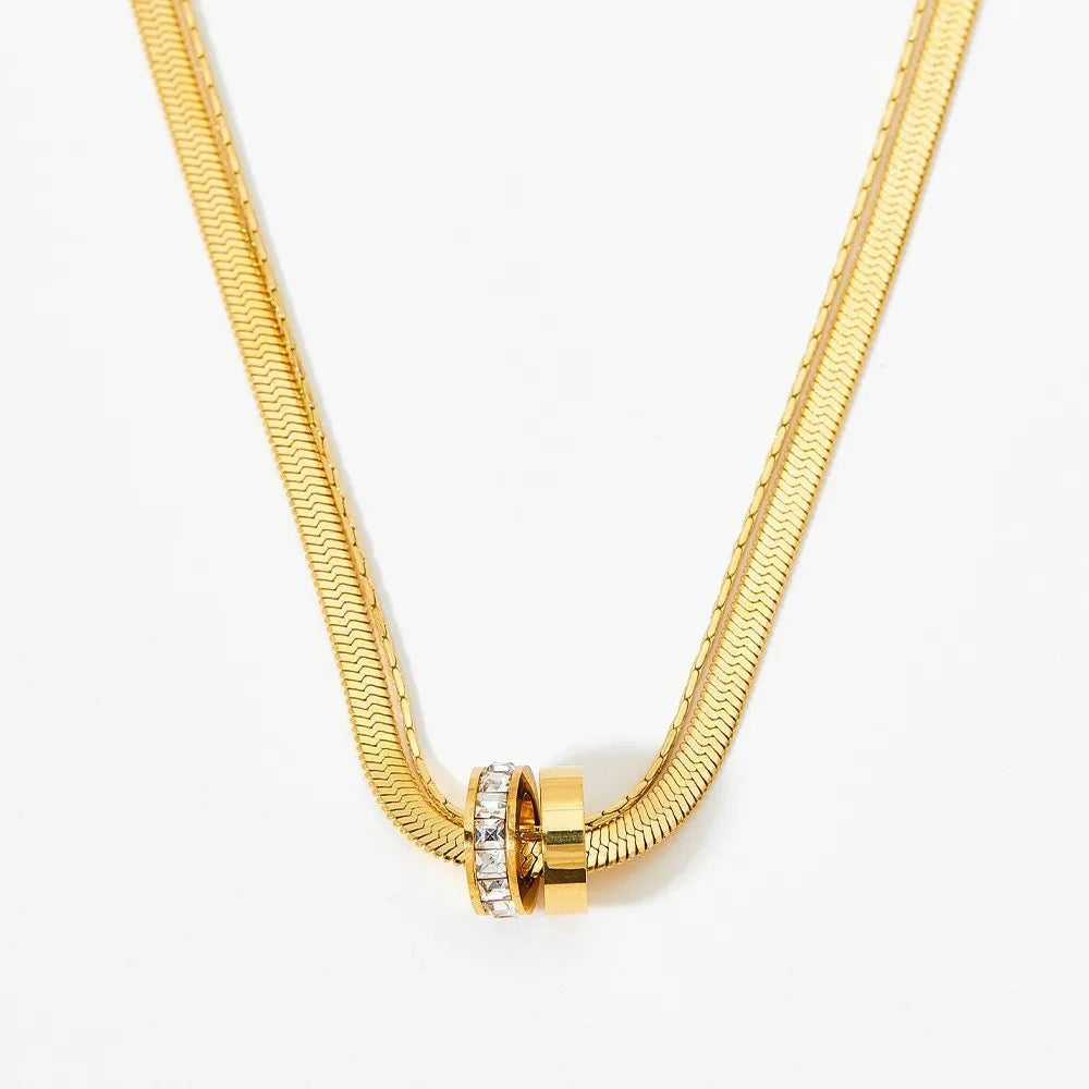 Samar Snake Double Necklace