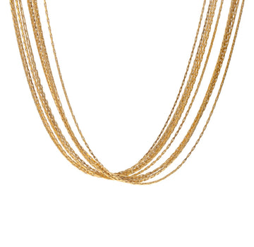 Multilayer Sizzling Gold Choker