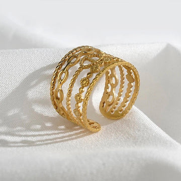 CD five layer Gold Ring