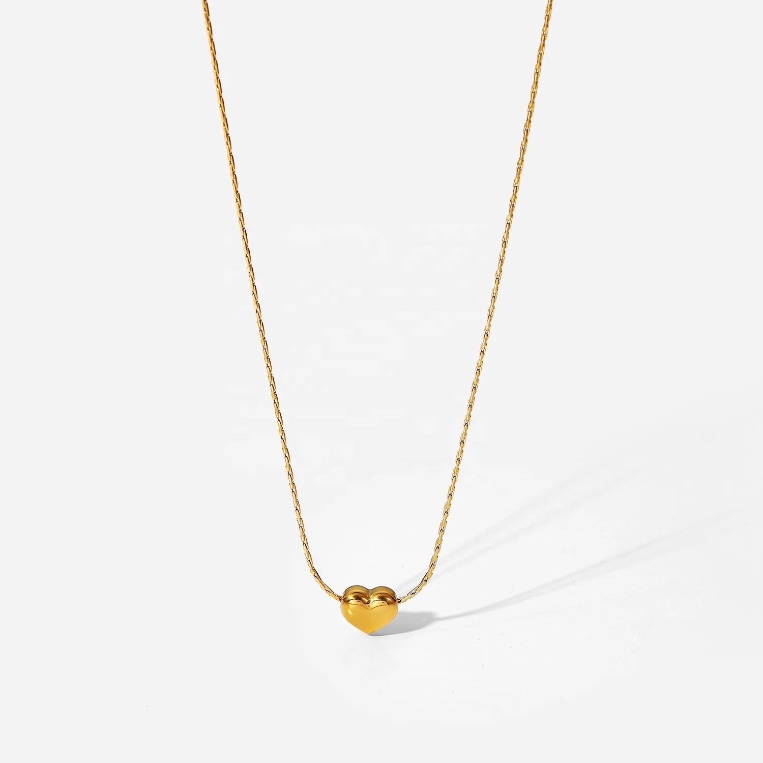 Heart Choker Gold Necklace