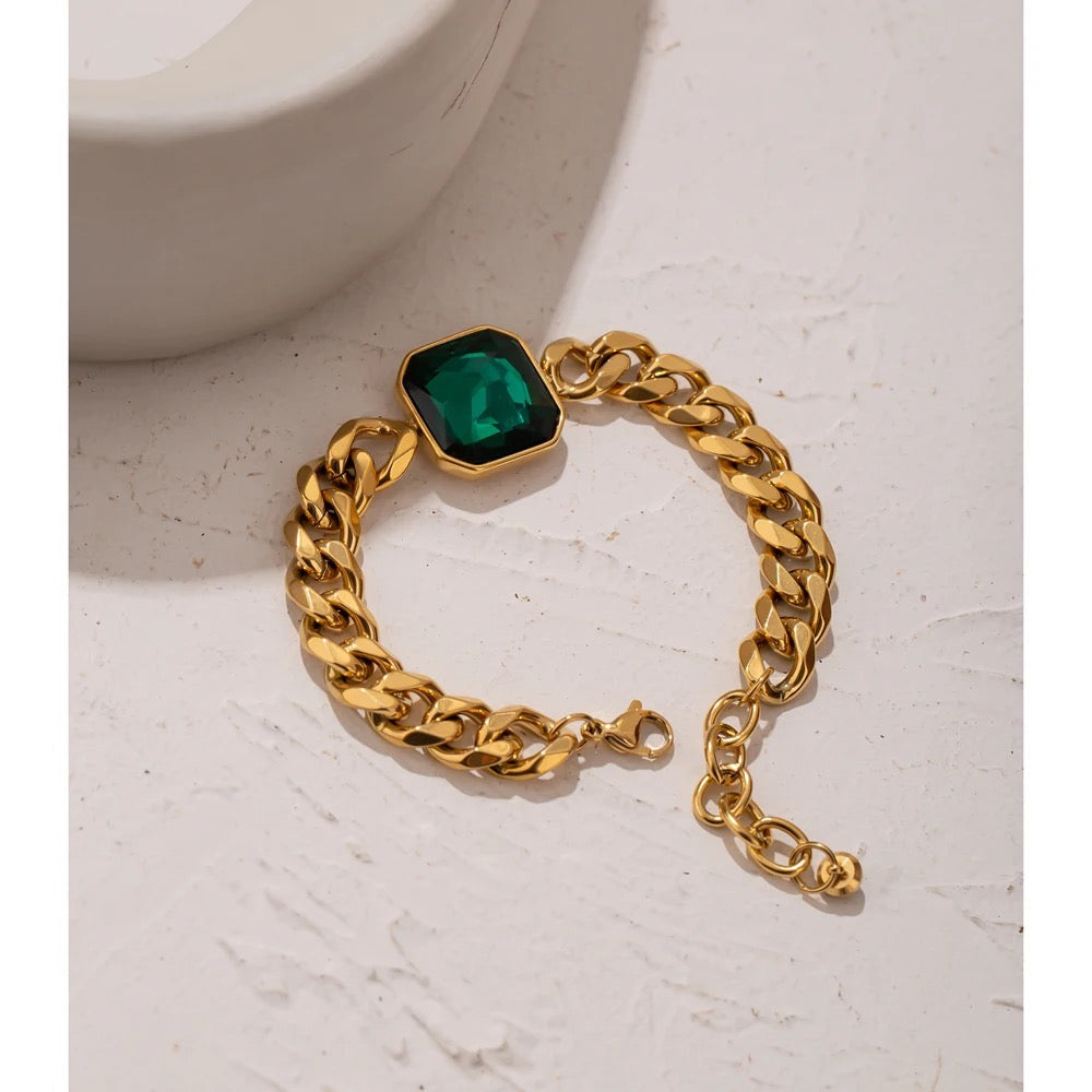 Chunky Green Bracelet