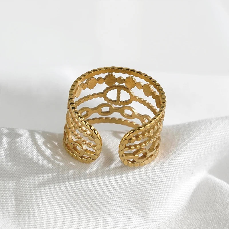 CD five layer Gold Ring