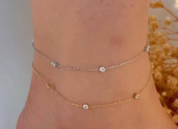 Daintiest Zircon Anklet