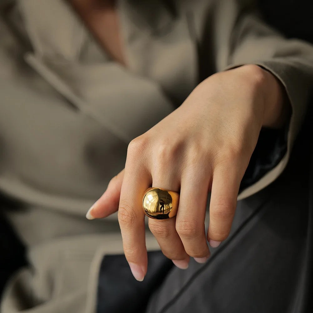Thick Chunky Gold Ring