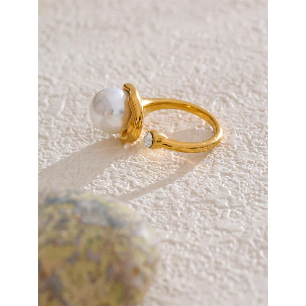 Eden Pearl Open Ring