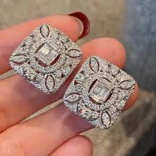 Hyperbole Square Studs