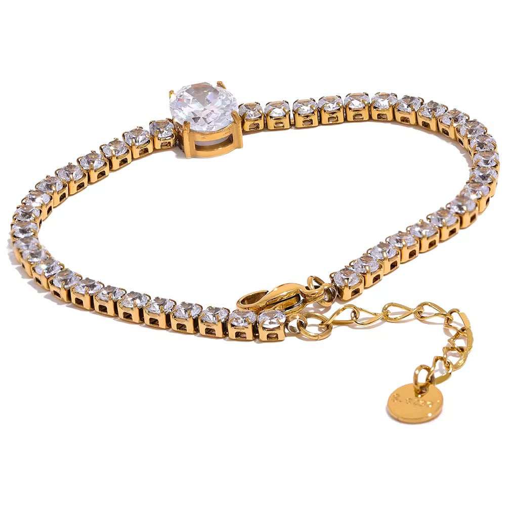 Gold Fery Zircon Bracelet