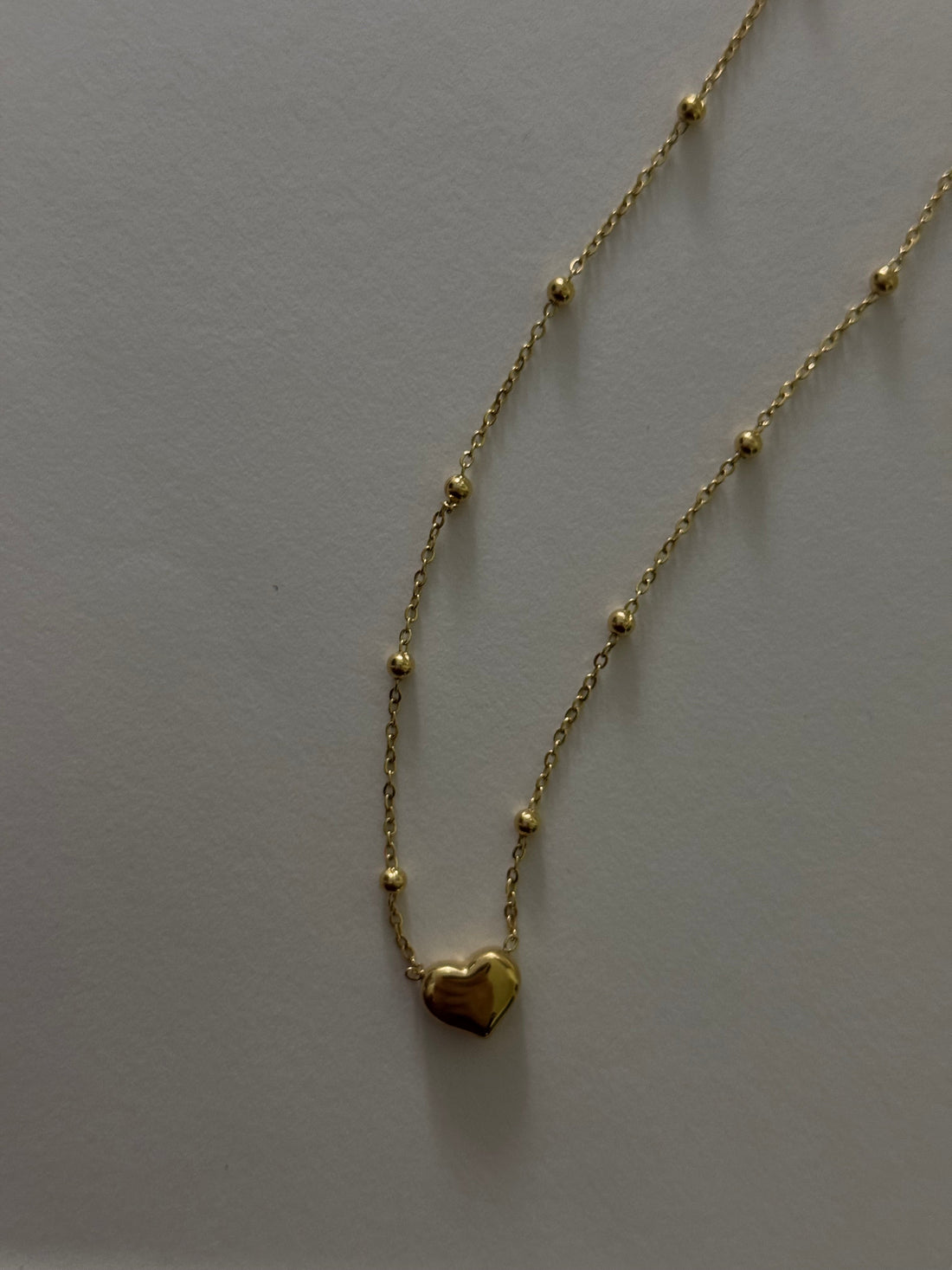 New Heart Dotted Necklace