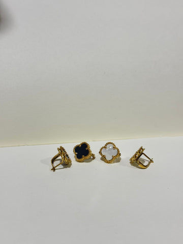 Clasp Clover Studs