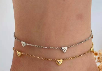 Tiny Hearts Anklet