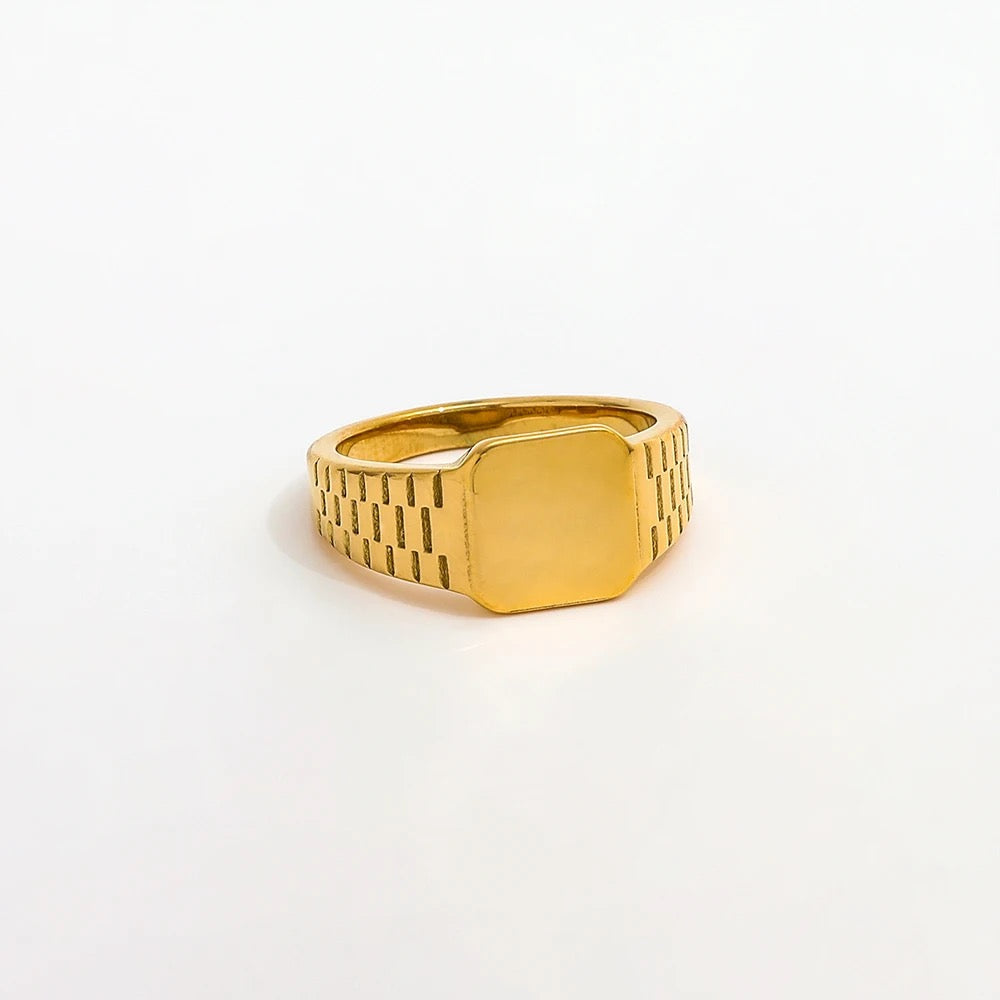 Gold Watch Band Ring