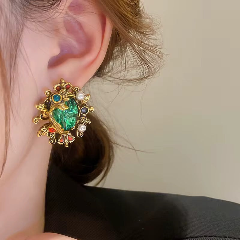 Emerald Ancient Earrings