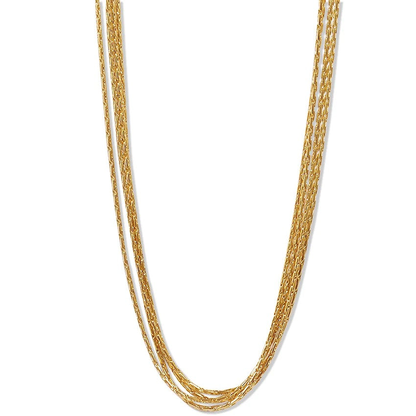 Multilayer Sizzling Gold Choker