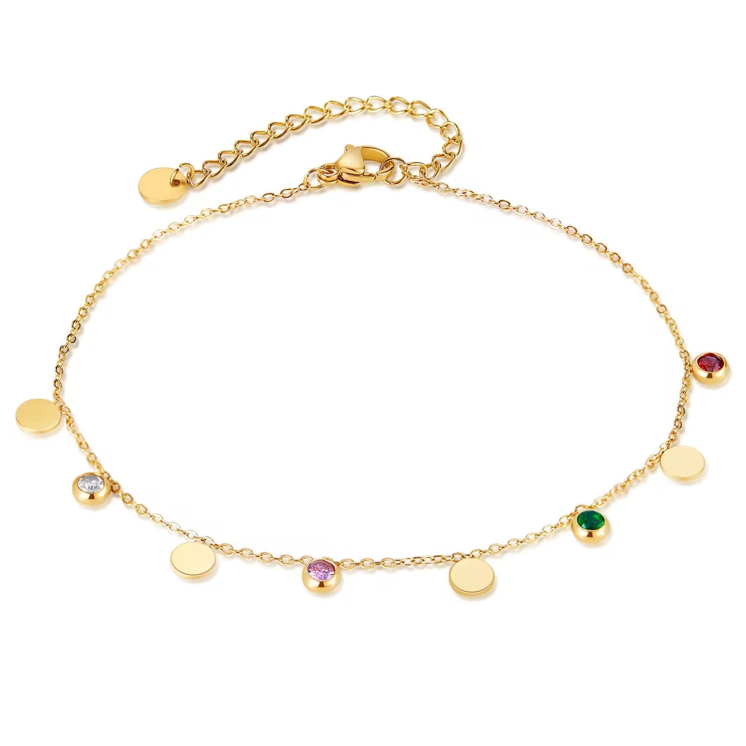 Multicolour Round Anklet