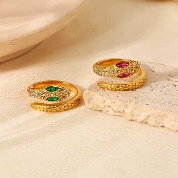 Zircon Snake Ring