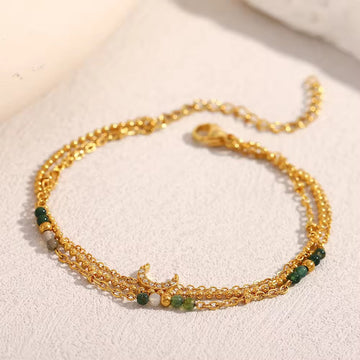 Moon Trilayer Bracelet