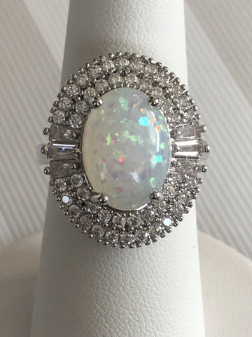 Opal Oval Ring