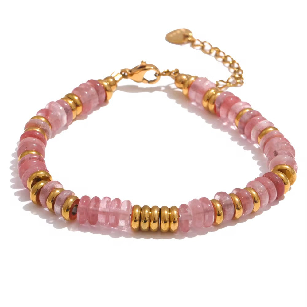 Rose Ethnic Beaded Bracelet