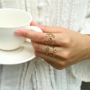 Multicolor Dainty Ring