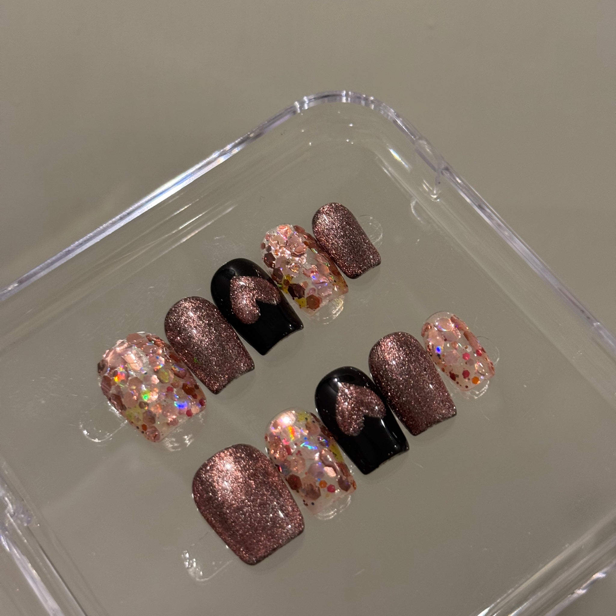 N21 Midnight Pink Nails Set