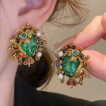 Emerald Ancient Earrings
