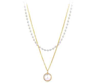 Salwa Double Layer Pearl Necklace