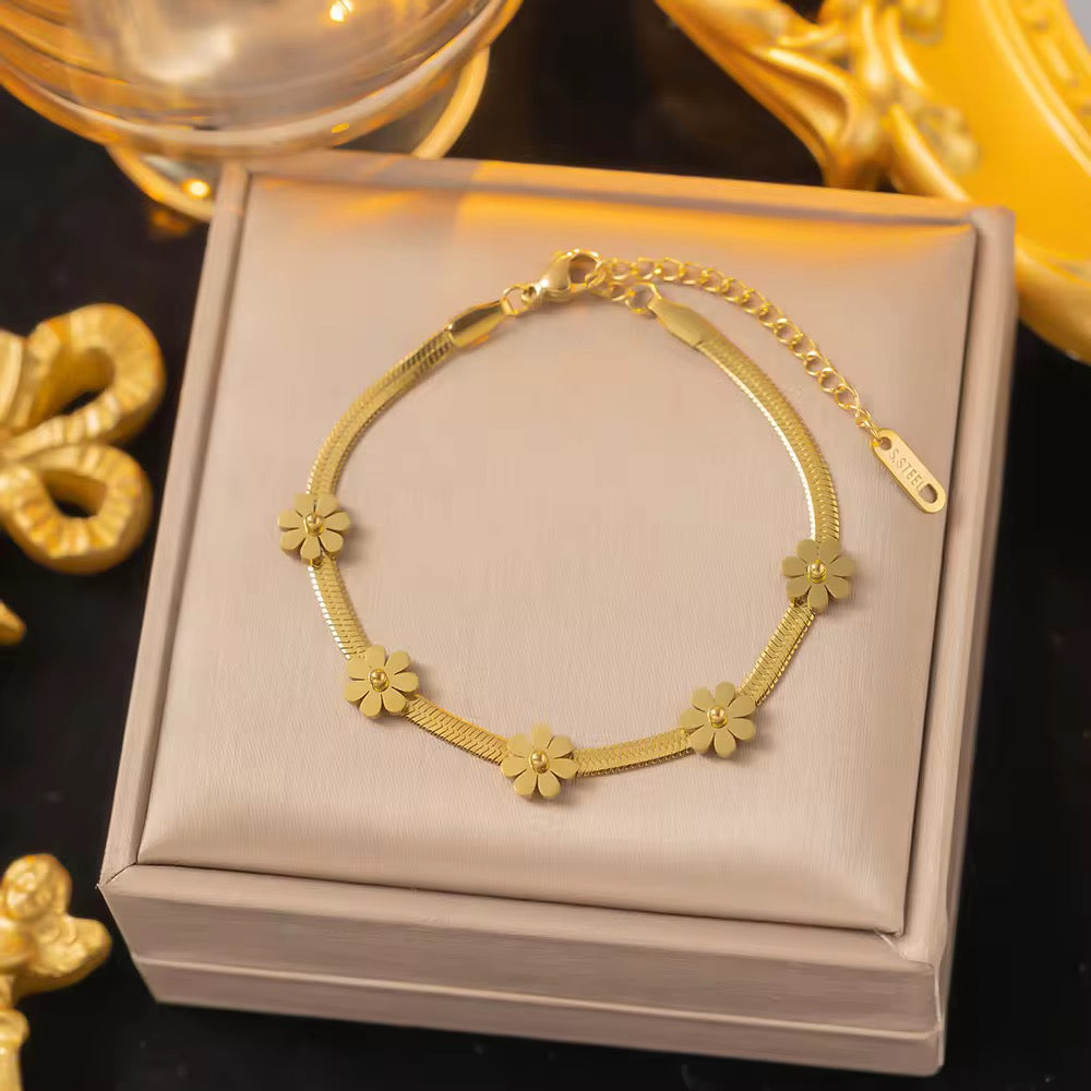 Floral Snake Bracelet