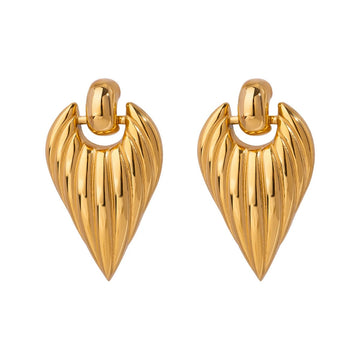 Heart Croissant Hoops