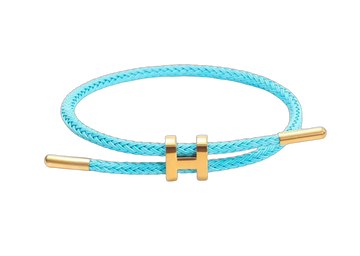 Sky Turquoise H Braid Bracelet