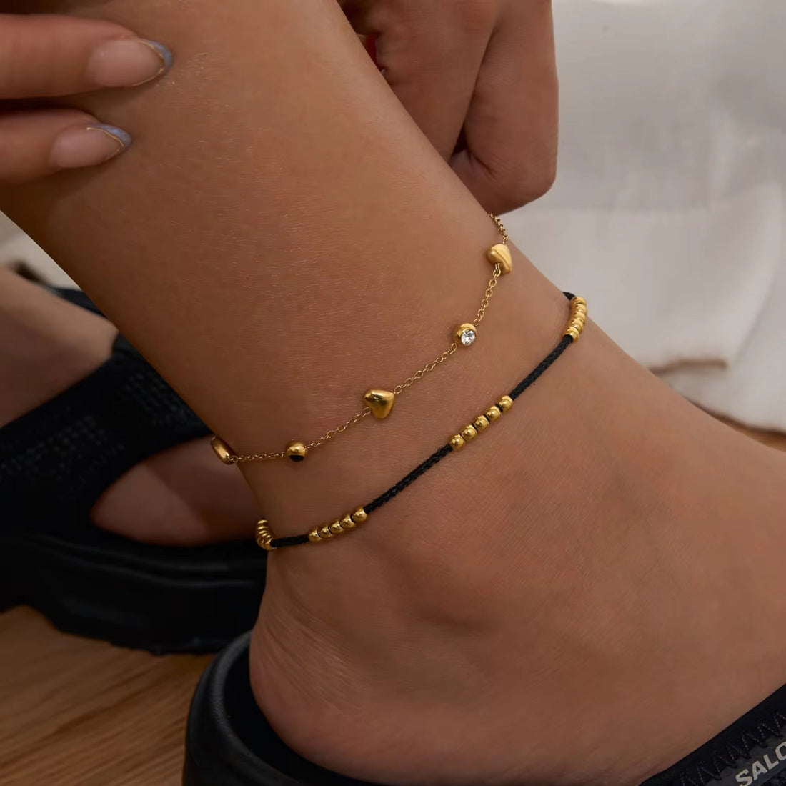 Black Thread Anklet