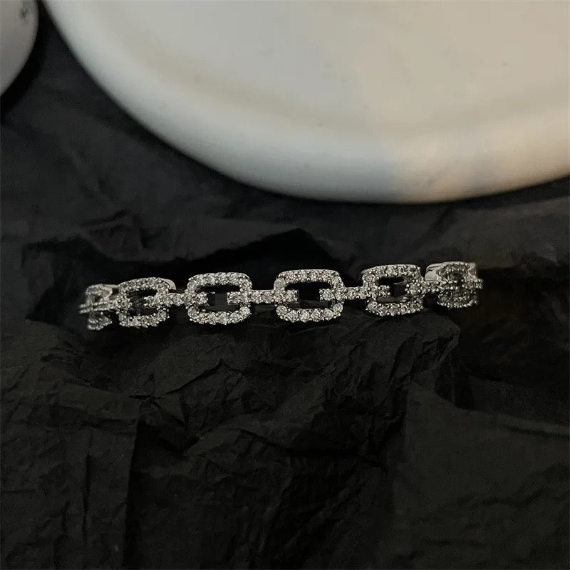 Silver Sonia Connector Bangle
