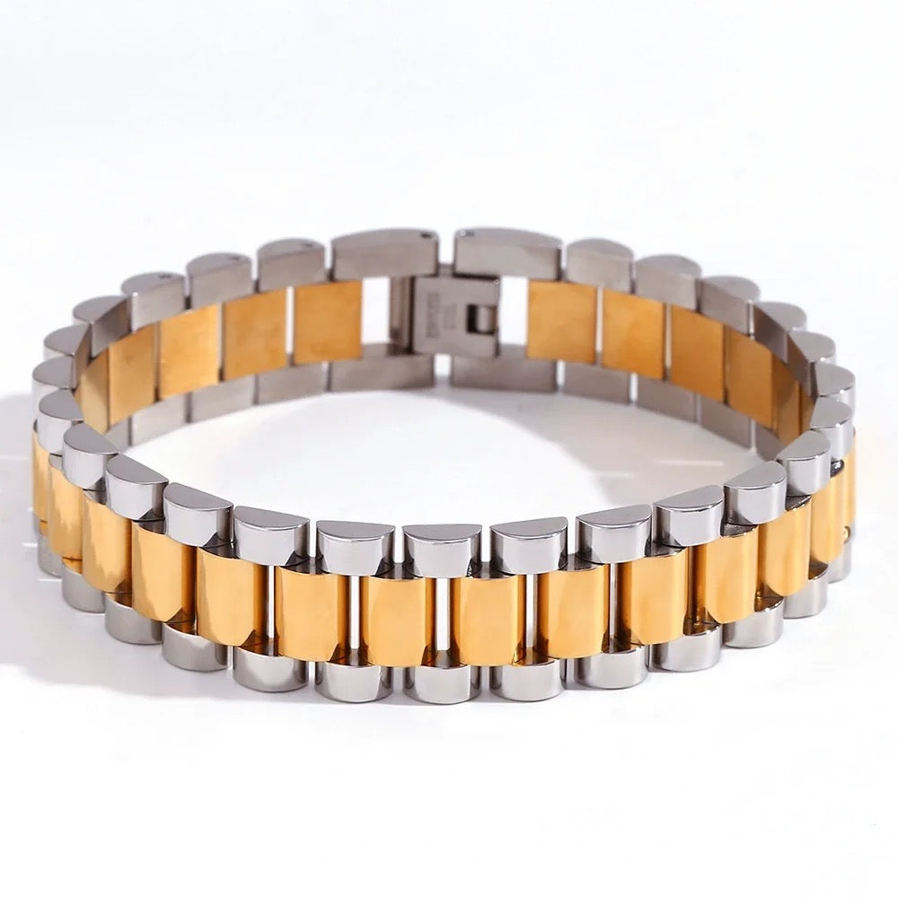 Wide TT Watch Bracelet