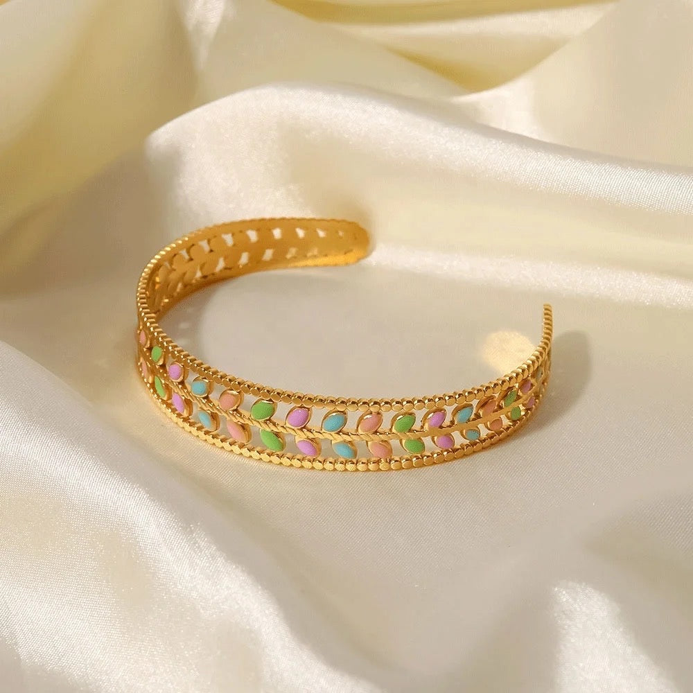 Pastel Leaves Bangle
