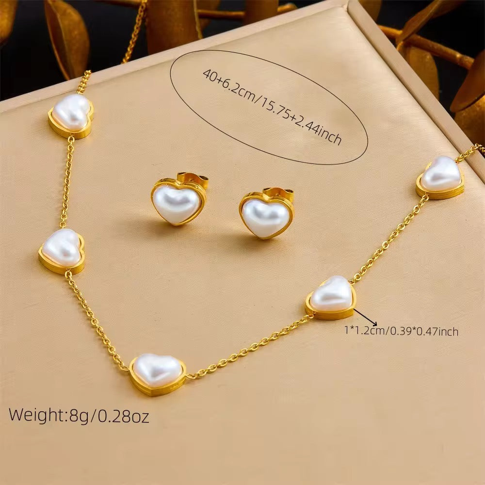 Mini White Heart Set