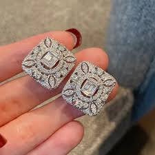 Hyperbole Square Studs