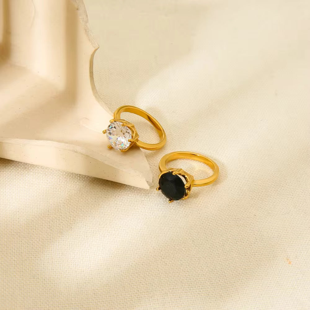 Black Flash Diamond Ring