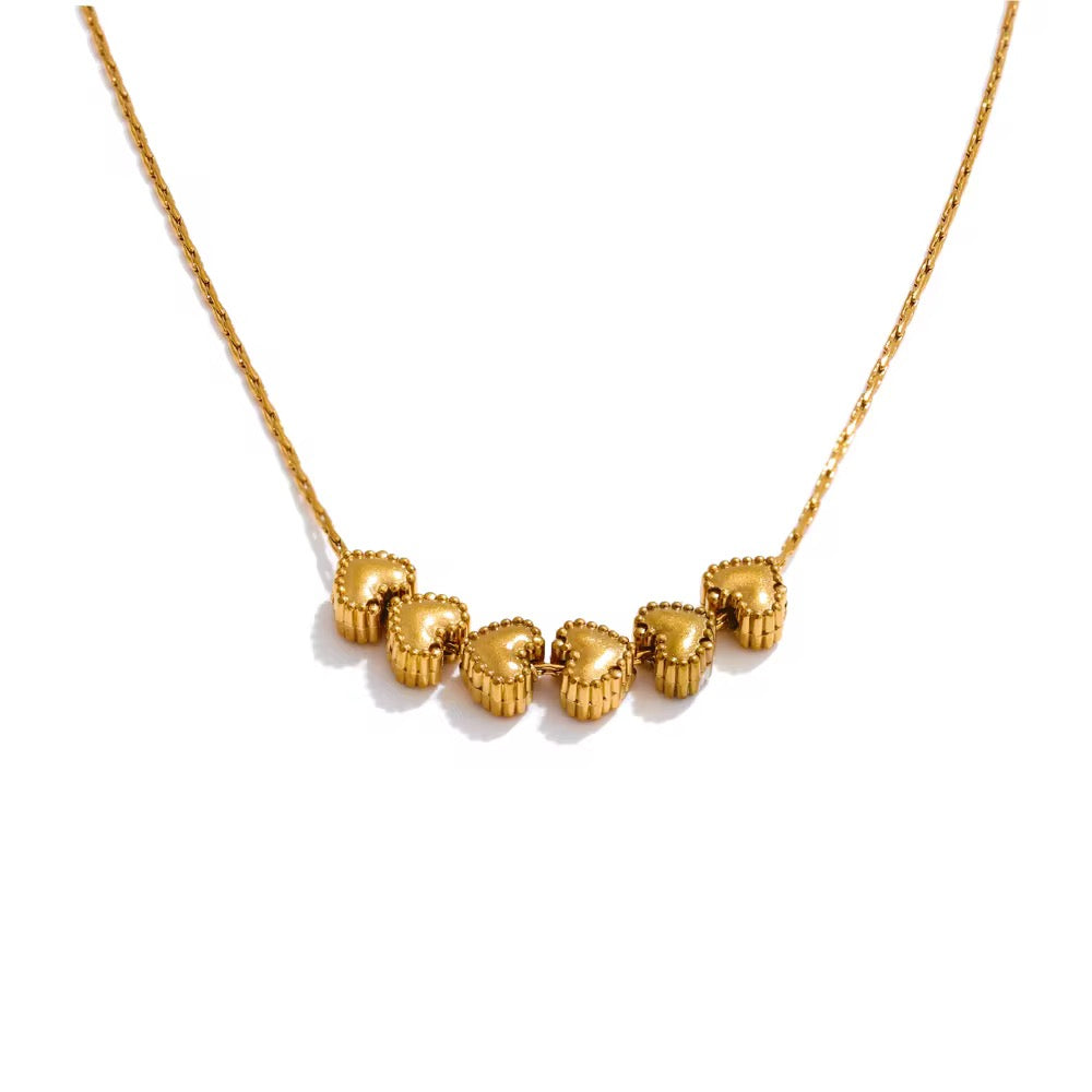 Penta Hearts Necklace