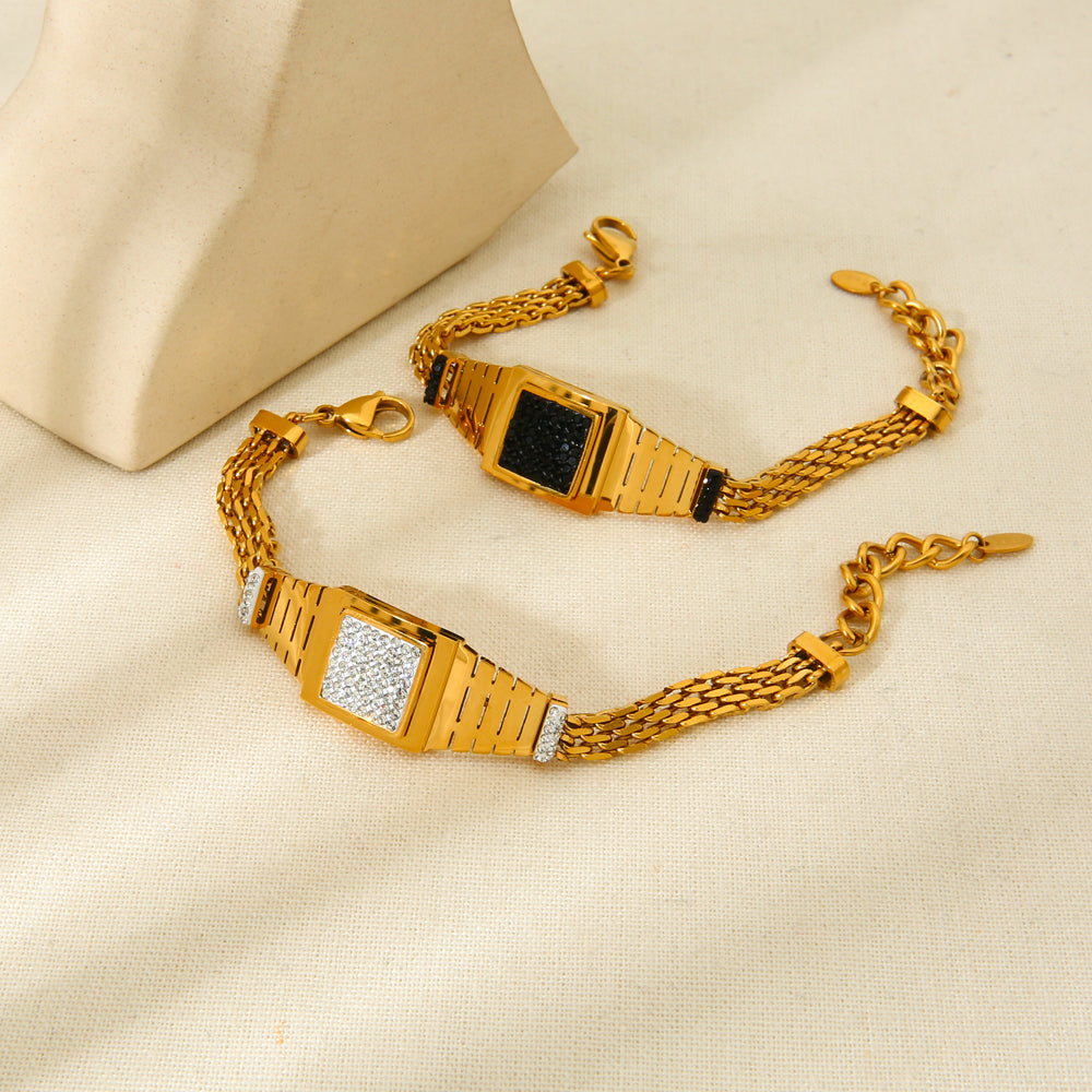 Black Cosmic  Watch Bracelet