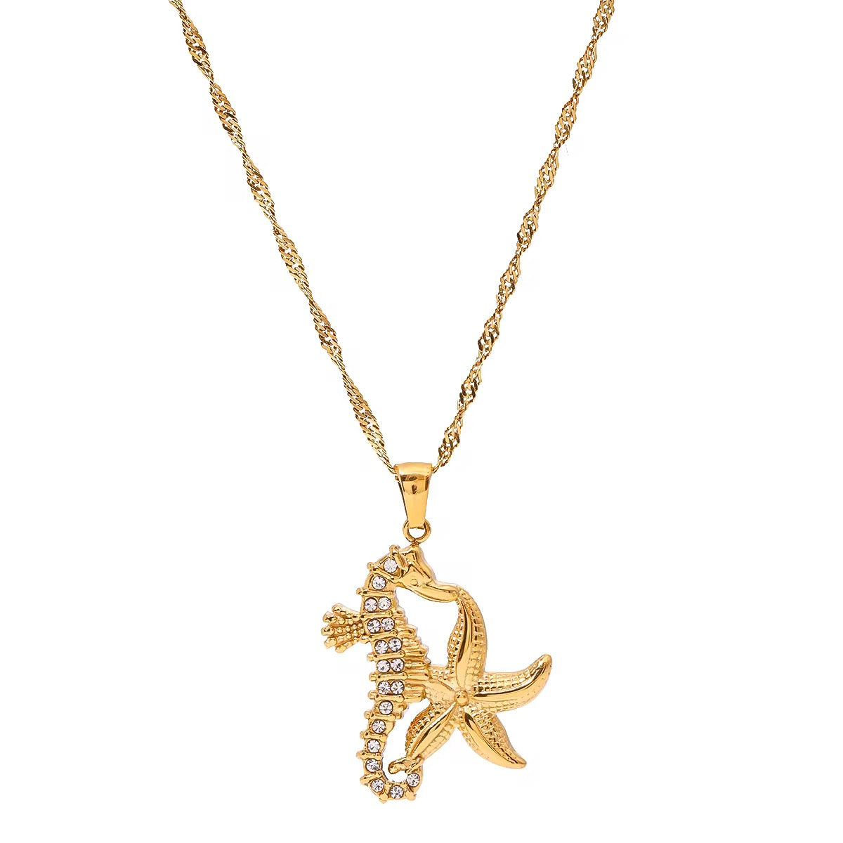 Seahorse Gold Necklace