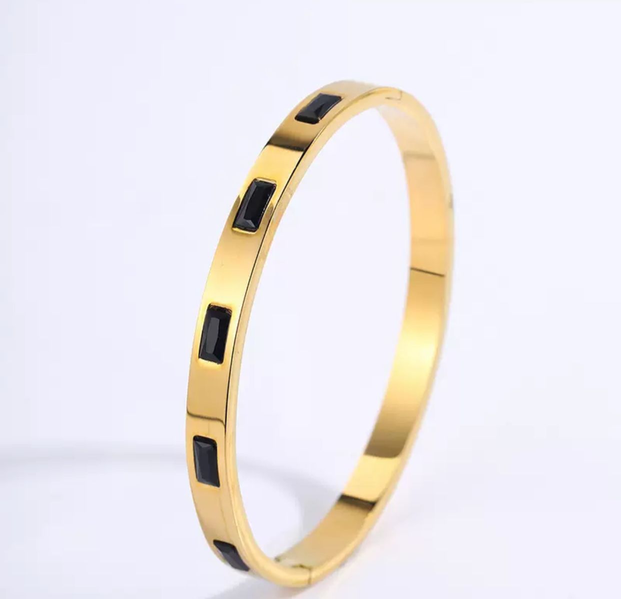 STAINLESS STEEL  BLACK TUBELIGHT KARA