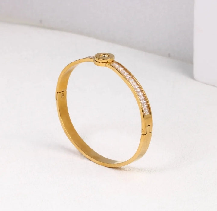 316L stainless steel  Roman numeral openable bracelet