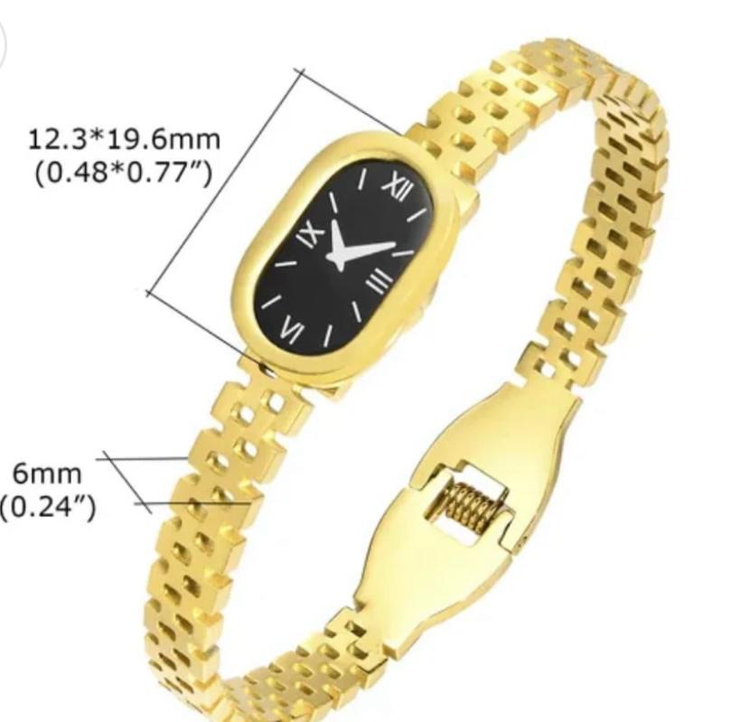 Roman grid bangle watch