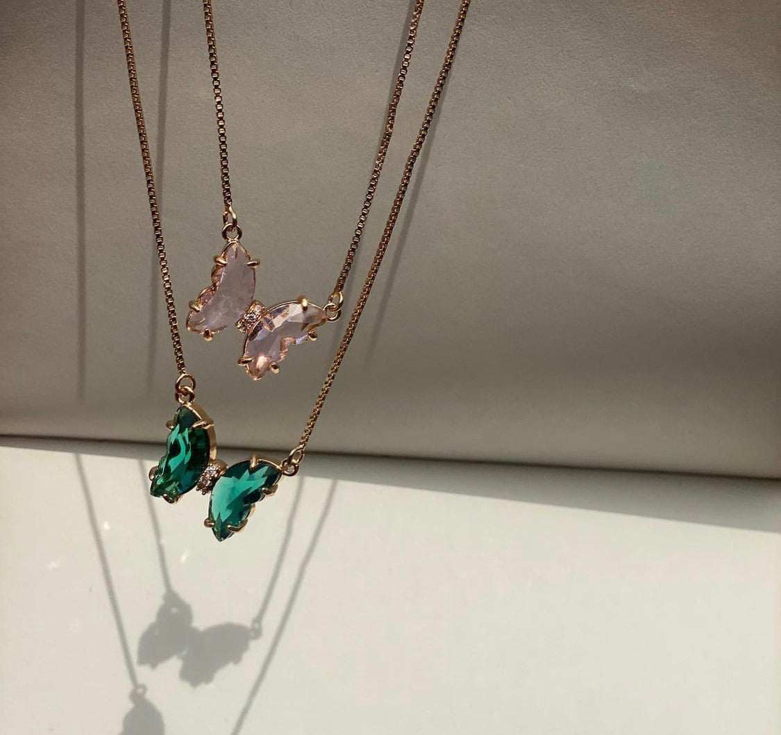 Butterfly Dangle Necklace