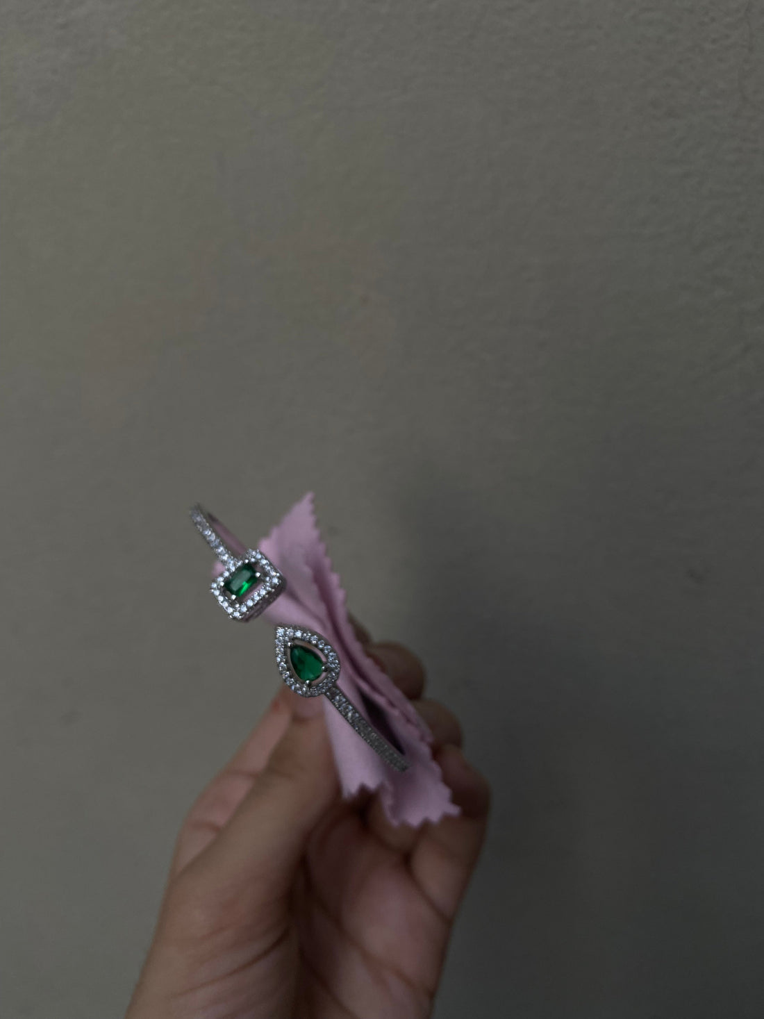 Emerald Zircon Bangle