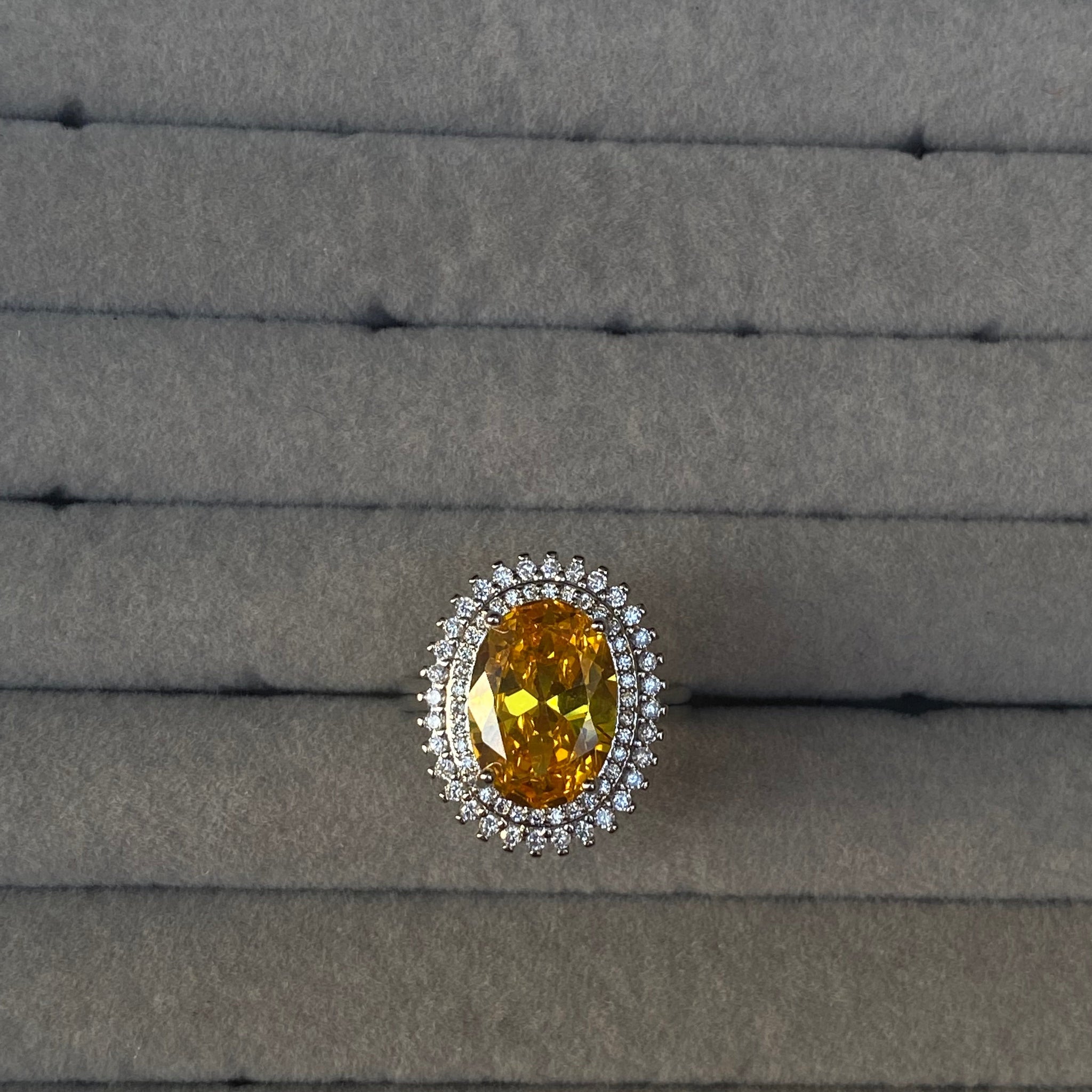 Yellow Oval Ring