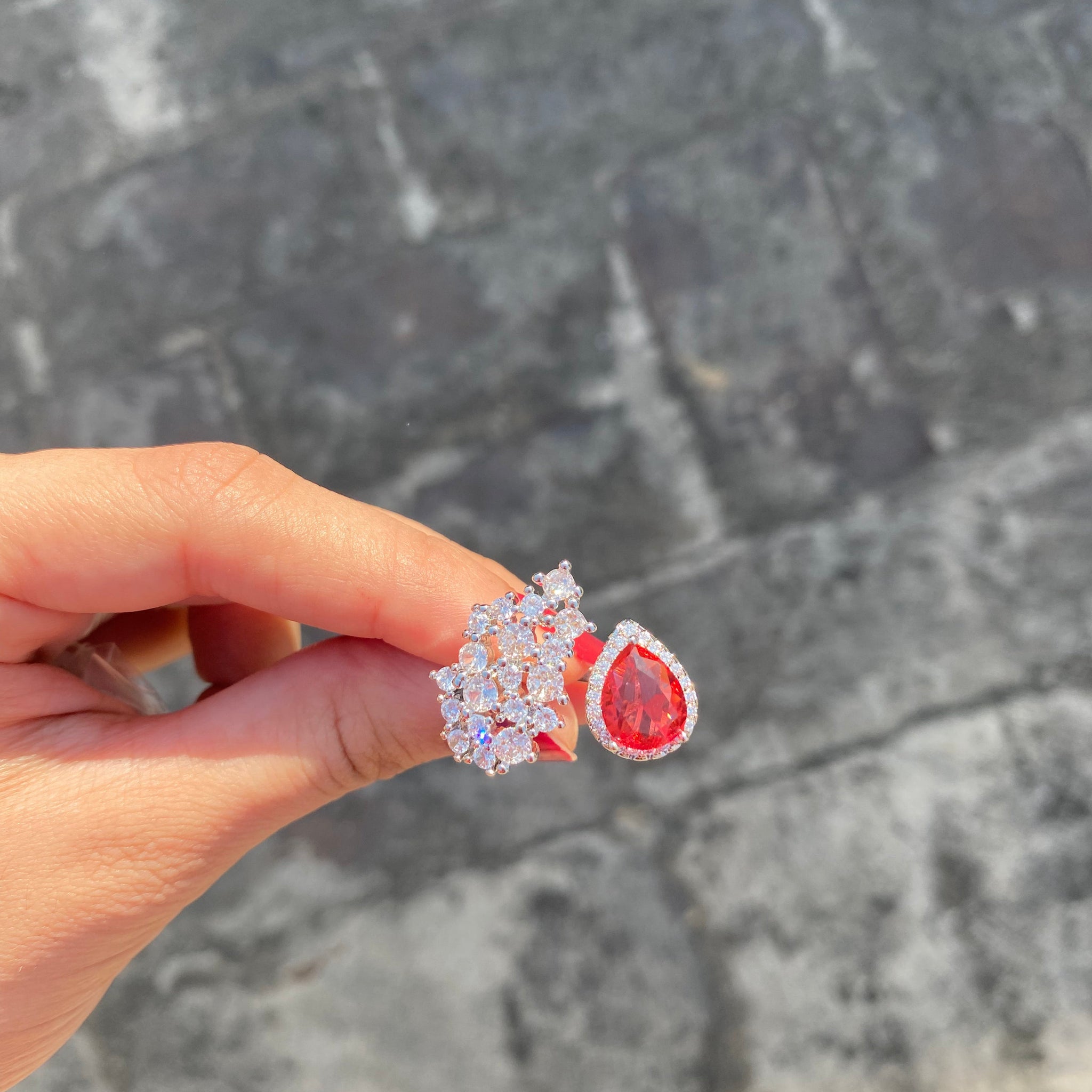 Ruby Open Ring (Adjustable Size)